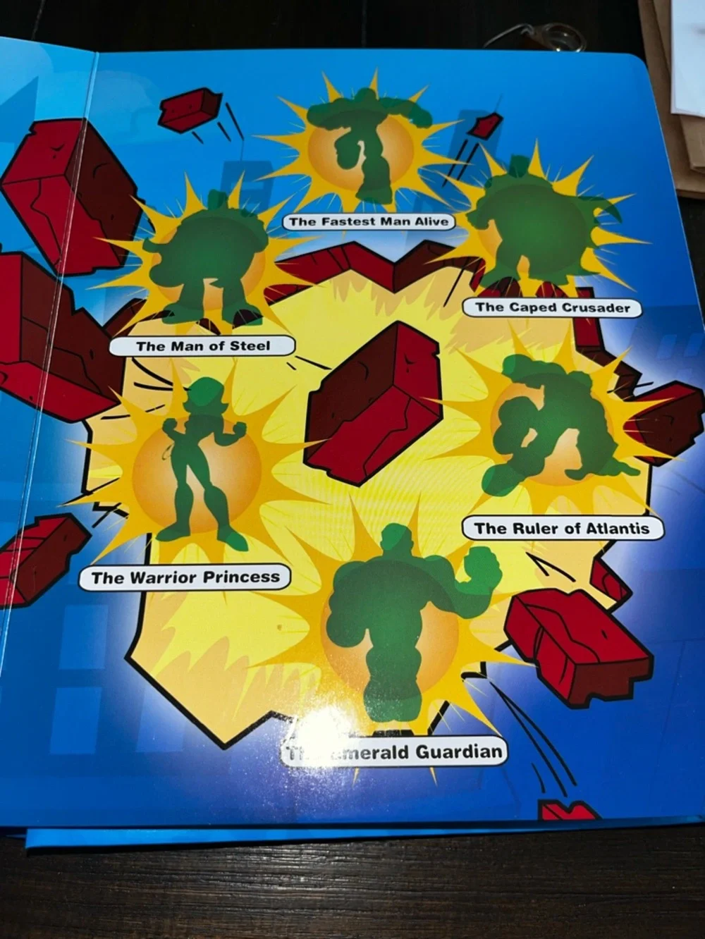 DC • Super Friends Stuck On Stories W/Suction Cup Characters a Story Book: NEW!